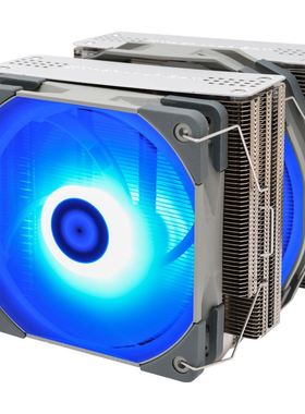 利民 FS140 RGB炫彩电脑CPU双塔散热器全电镀回流焊 温控PWM风扇