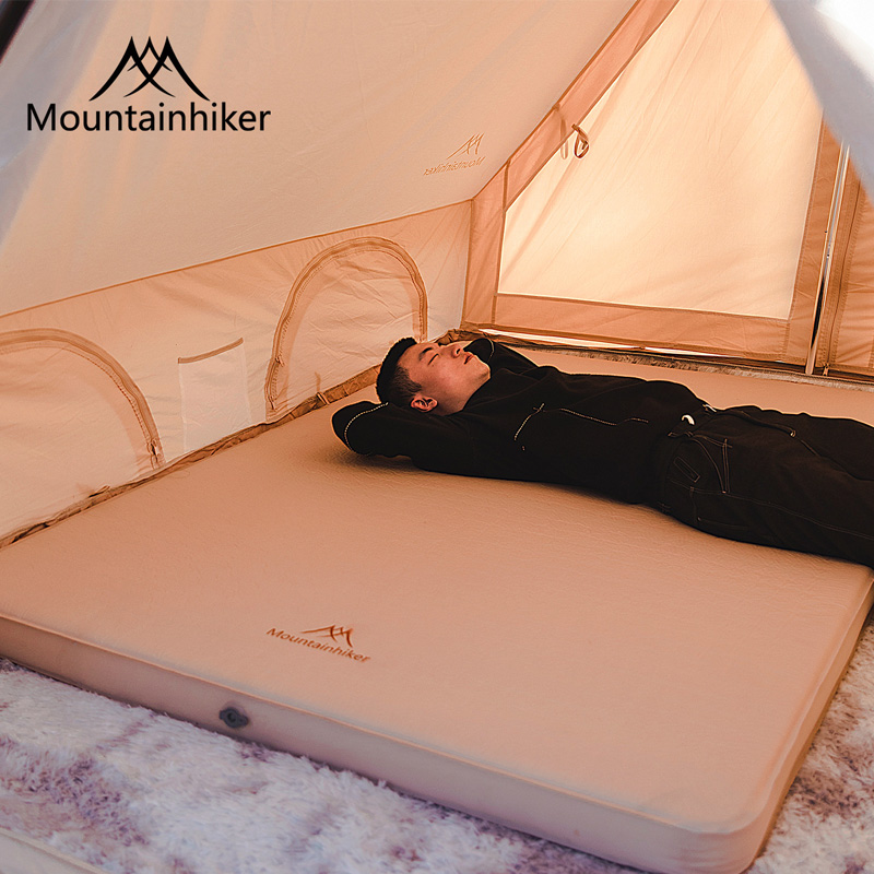 山之客MountainHiker官网户外露营自动充气奶酪垫气垫床垫睡垫子