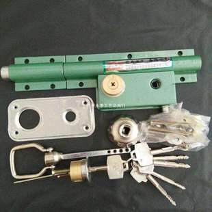 大门锁整体齿条锁防盗锁双开门木门铁门锁具农村老式院子锁