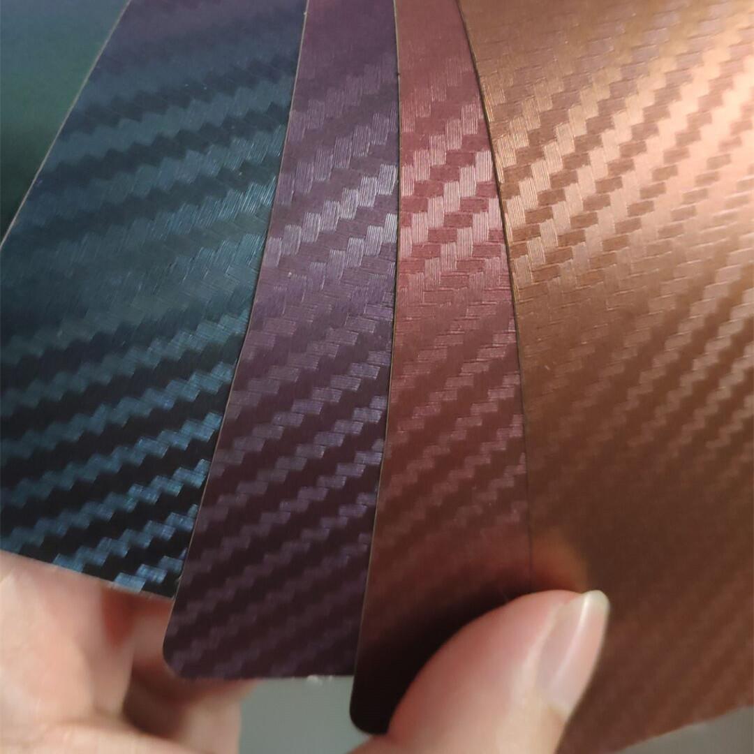 变色龙碳纤贴膜变色龙改色膜车身改色膜紫变蓝碳纤内饰改装膜