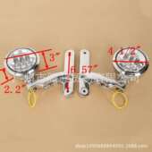 LED雾灯 适用哈雷 Harley街道滑翔改装 雾灯支架转向灯支架