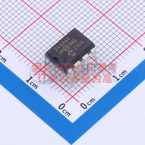EEPROM 24AA64/P PDIP-8 MICROCHIP(美国微芯) 电子元件原装正品
