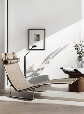 丹麦进口正版 Fritz Hansen 休闲椅  PK24 躺椅 北欧经典