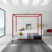 MDF Bed Italia 意大利进口正版 金属床 Aluminium 意式 极简架子