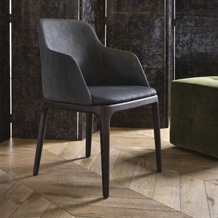 意大利进口正版 Poliform 餐椅 Grace 书椅意式现代经典座椅