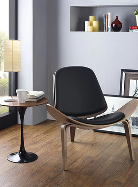 丹麦进口正版  贝壳椅微笑椅休闲椅单椅 Carl Hansen & Søn CH07