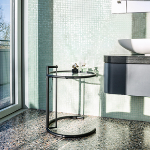 德国进口正版 ClassiCon E1027 Eileen Gray 玻璃边几可升降