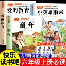 全套3册 童年六年级上册必读的课外书高尔基正版原著完整版快乐读书吧六上阅读书目爱的教育亚米契斯小英雄雨来管烨6上人教版书籍