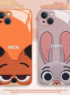 刺绣疯狂动物城适用iqoo15手机壳z10turbo+尼克13朱迪z9橙色neo9可爱12pro玻璃11/10/8/7一加ace6/5/3/2/vivo