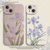 mini古风14plus妈妈11新款 适用苹果16手机壳iPhone13promax鸢尾花17 15国风12新中式 x老年人xs中年xr女8硅胶7