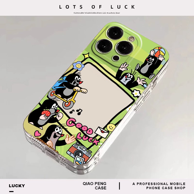 适用苹果手机壳鼹鼠拍立得