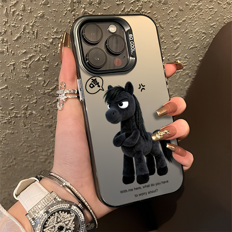 适用iqoo一加手机壳黑马