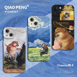 cheems柴犬适用opporeno12pro手机壳11小狗13一加15套ace3梵高2恶搞10趣味9硅胶x8狗狗7搞怪6 x7ultra findx9