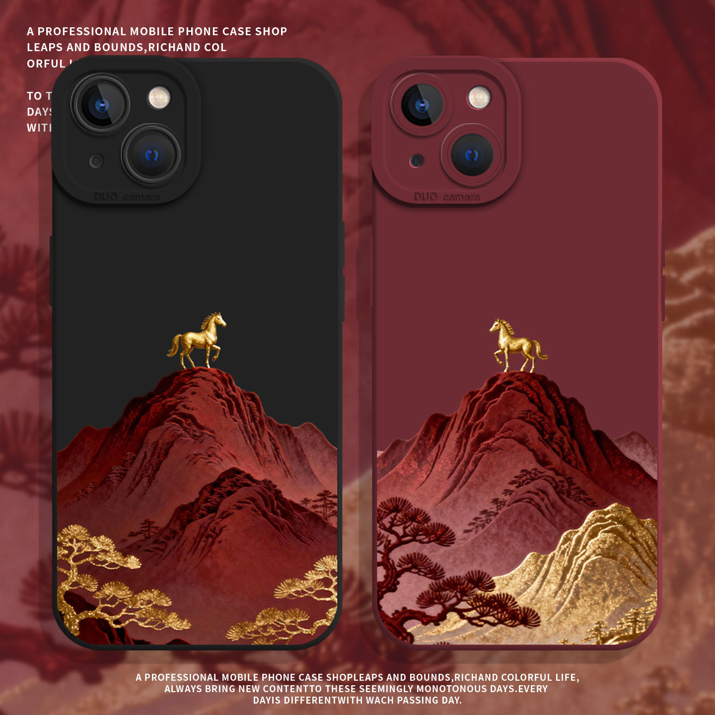 金山马适用小米13pro手机壳15马年14限定12新年17max红米k80红色k90k70k60k50k40国风note11新款10男9/turbo4