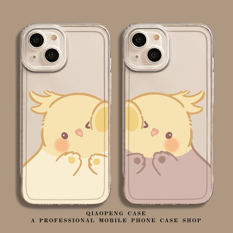 适用小米红米手机壳情侣贴贴鹦鹉