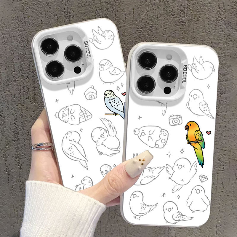 小太阳鹦鹉适用荣耀200手机壳300pro新款magic7小鸟6虎皮100小鸡90gt鸟鸟80简约70创意60可爱ins风x50x60/5/4