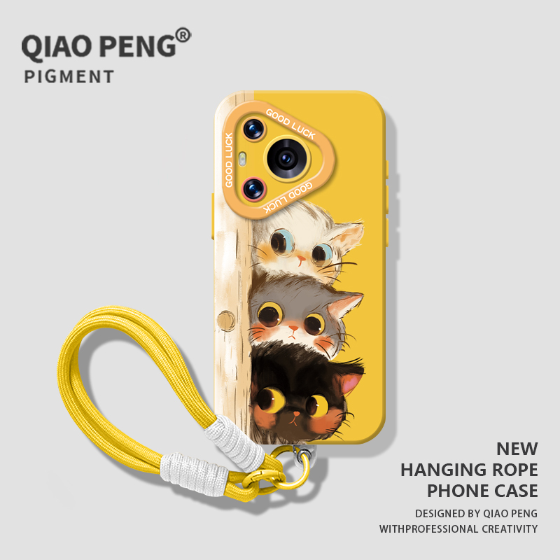 适用华为手机壳偷感猫咪