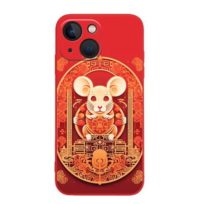 适用新年十二生肖手机壳小米红米