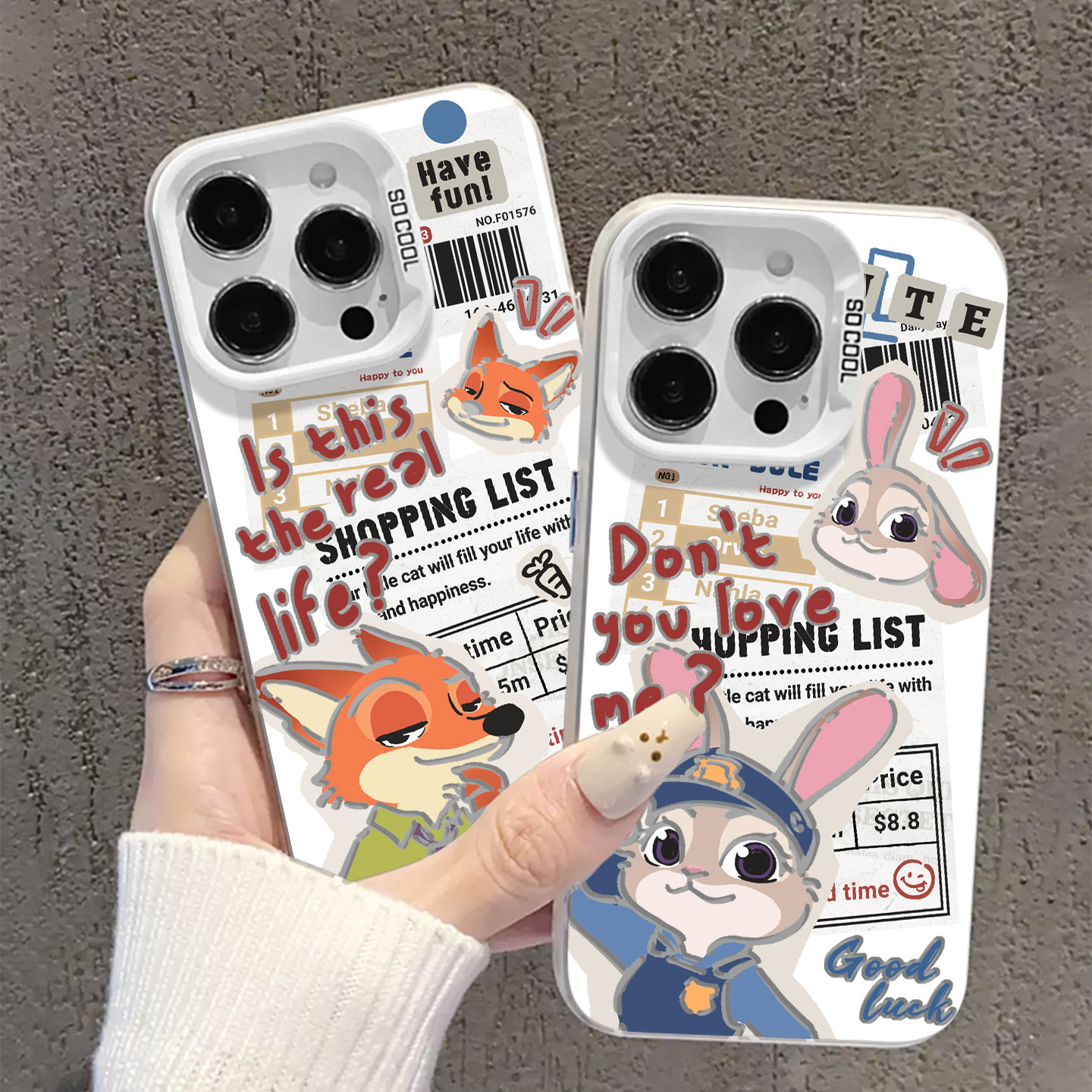 适用iqoo手机壳情侣报纸朱迪尼克