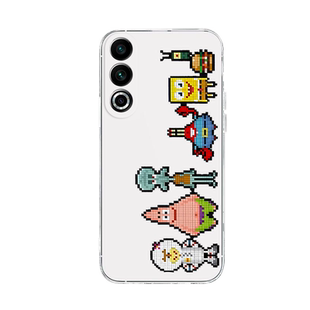 海绵宝宝适用魅族21手机壳20pro派大星20classic全包22防摔note16新款保护壳外lucky8防摔20c透明硅胶meizu套