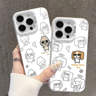 可爱比格情侣适用iqooneo10手机壳z9turbo+新款z10高级感13/15/12pro多栋11狗狗9小狗8/7/6一加ace5/3/2/vivo