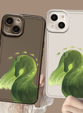 瑞马报春适用小米13pro手机壳15新款14春天12小清新17红米k80k90k70k60k50k40绿色note11透明10/9/turbo5/4/3