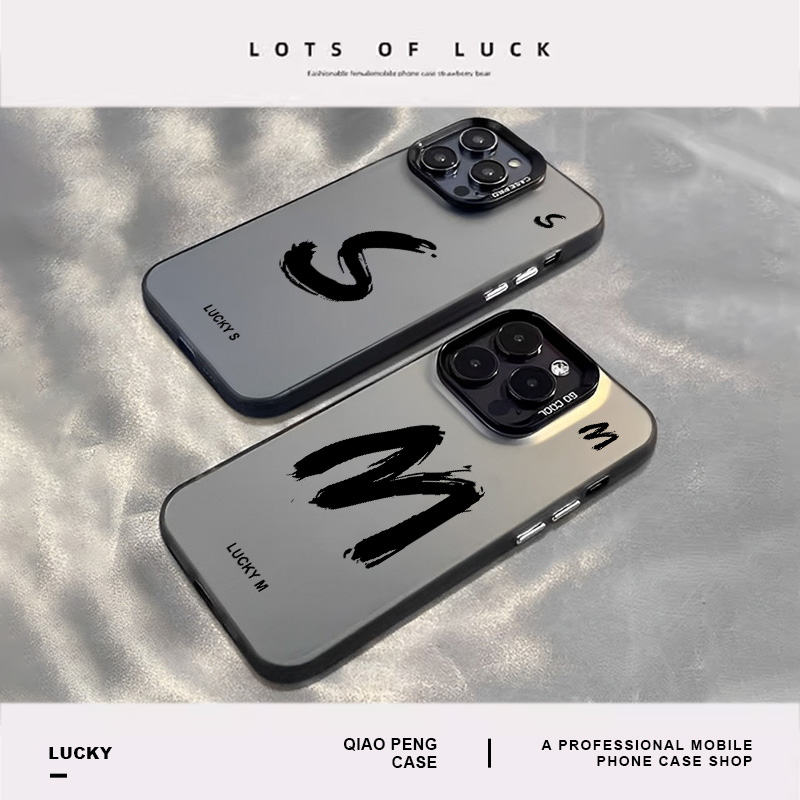 适用幸运字母手机壳小米红米