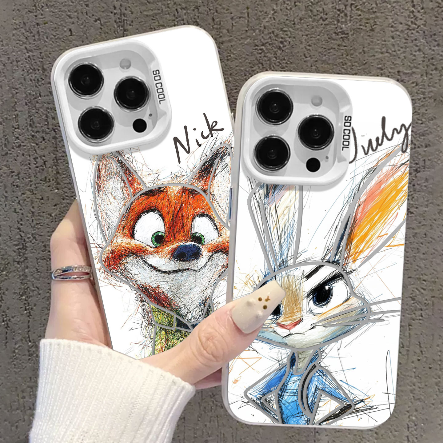 适用小米红米手机壳潦草尼克朱迪