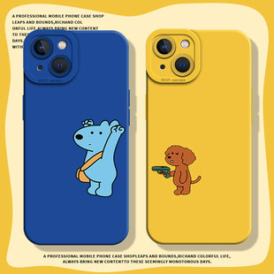 举起手来小狗适用小米17promax手机壳13/15情侣14搞怪12恶搞11红米k80k70k60k50k40k30卡通civi4泰迪note10男