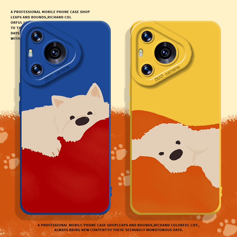 适用华为系列手机壳慵懒小狗