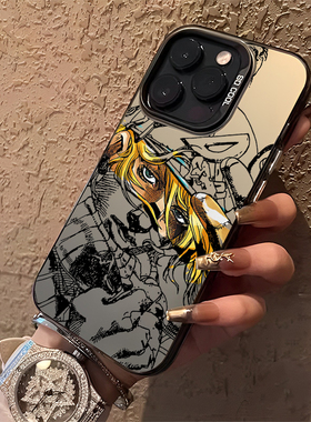 线稿jojo的奇妙冒险适用小米13pro手机壳12动漫15/17红米k80k70k60k50k40k90新款note14漫画turbo/11ultra/10