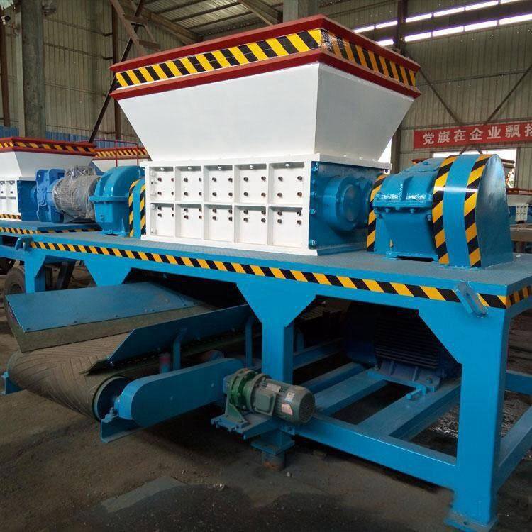 工业固废垃圾粉碎处理线 无粉尘低噪音配置齐全 金属破碎机撕碎机