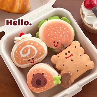 婚礼礼物可爱美食创意发夹公仔少女装饰刘海夹边夹卡通碎发夹发饰