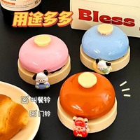青春流行撞色叫餐鈴鐺手按搶答鈴寵物傳喚鈴前臺(tái)上菜鈴餐桌鈴
