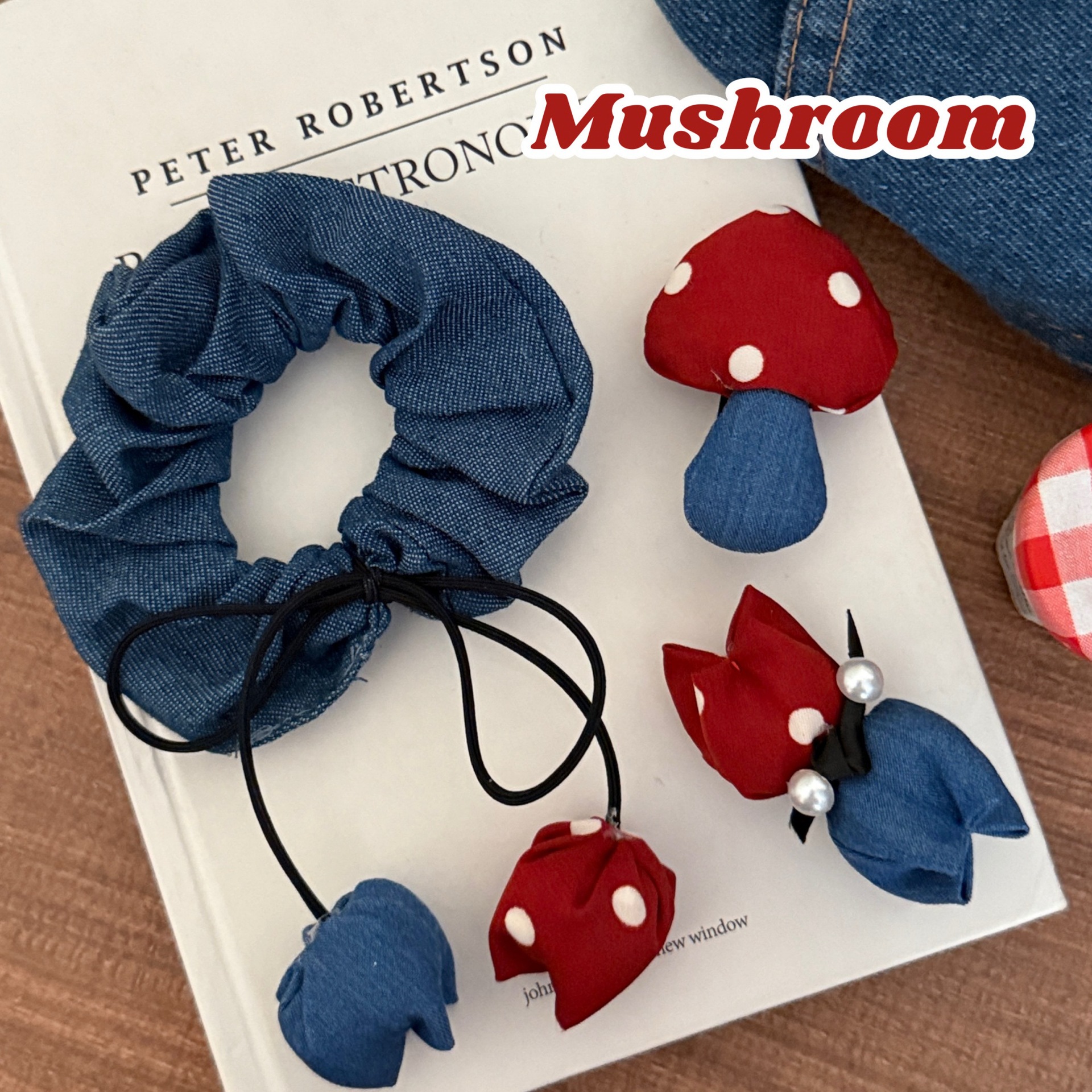 腾亿优品质量严选红色牛仔发饰