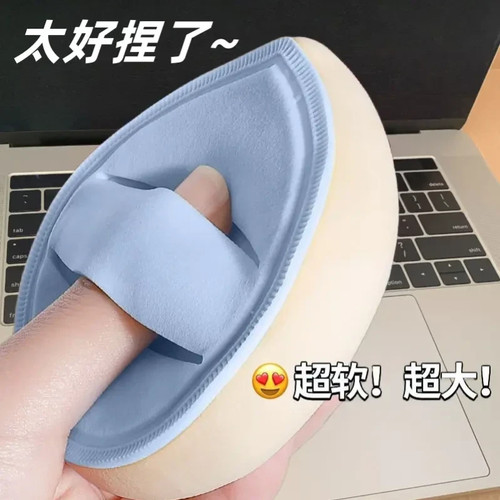 【加大加厚】可爱马卡龙粉扑气垫超软棉花糖粉扑服帖不吃粉干湿两