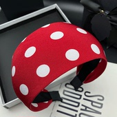 2025网红新款 发卡发箍女高定波点个性 风发捆头饰宽边压发洗脸头箍