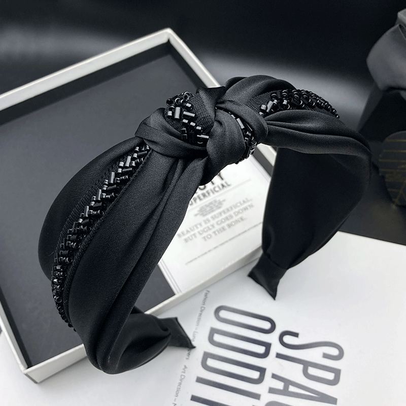 临嫣发箍缎面原创设计高颅顶发饰