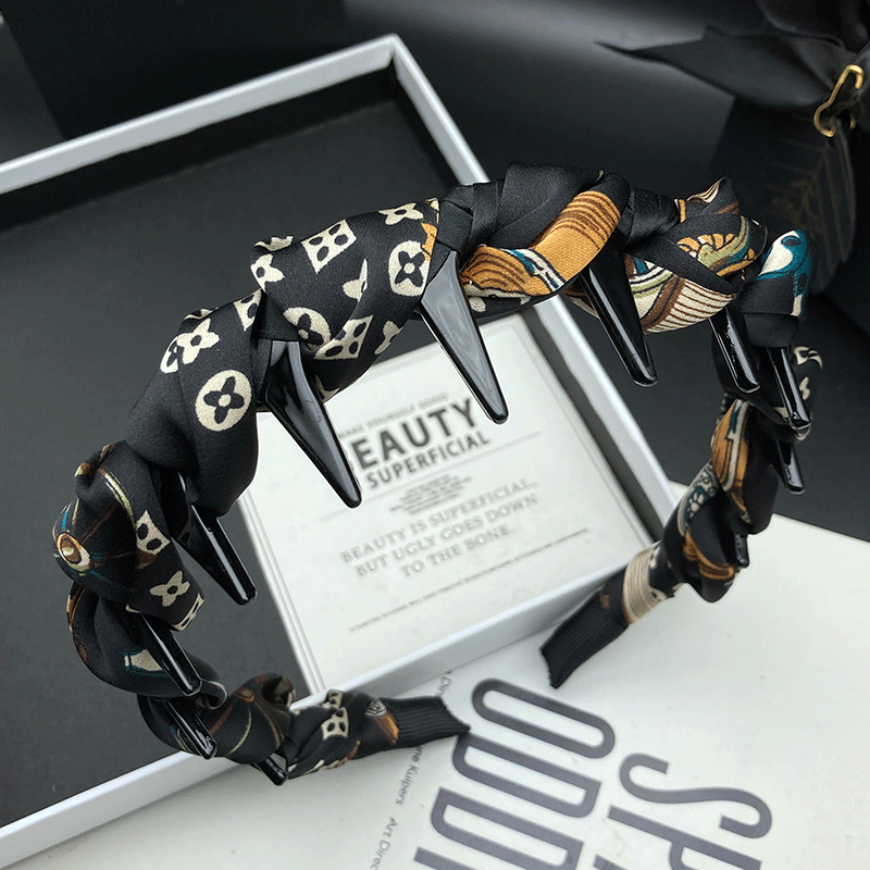 临嫣发箍缎面原创设计窄边发饰