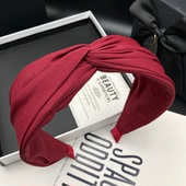 高定新款 发卡发箍女成人日常百搭纯色发捆头饰宽边压发洗脸头箍