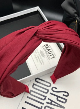 高定新款发卡发箍女成人日常百搭纯色发捆头饰宽边压发洗脸头箍