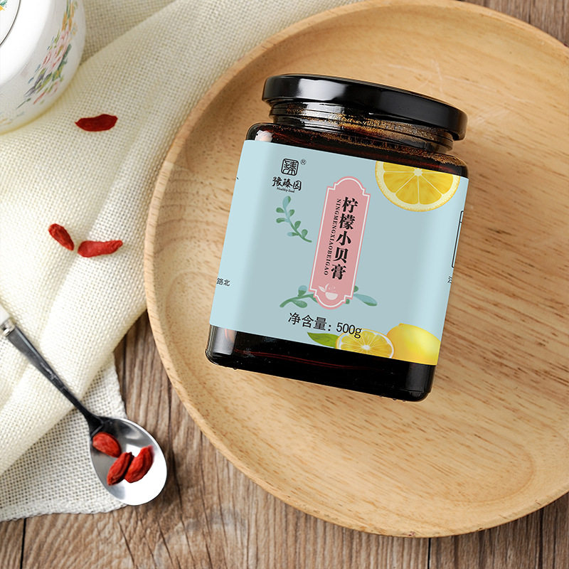 柠檬小贝膏 非勾兑蜂蜜百合陈皮柠檬膏500g 代发分销