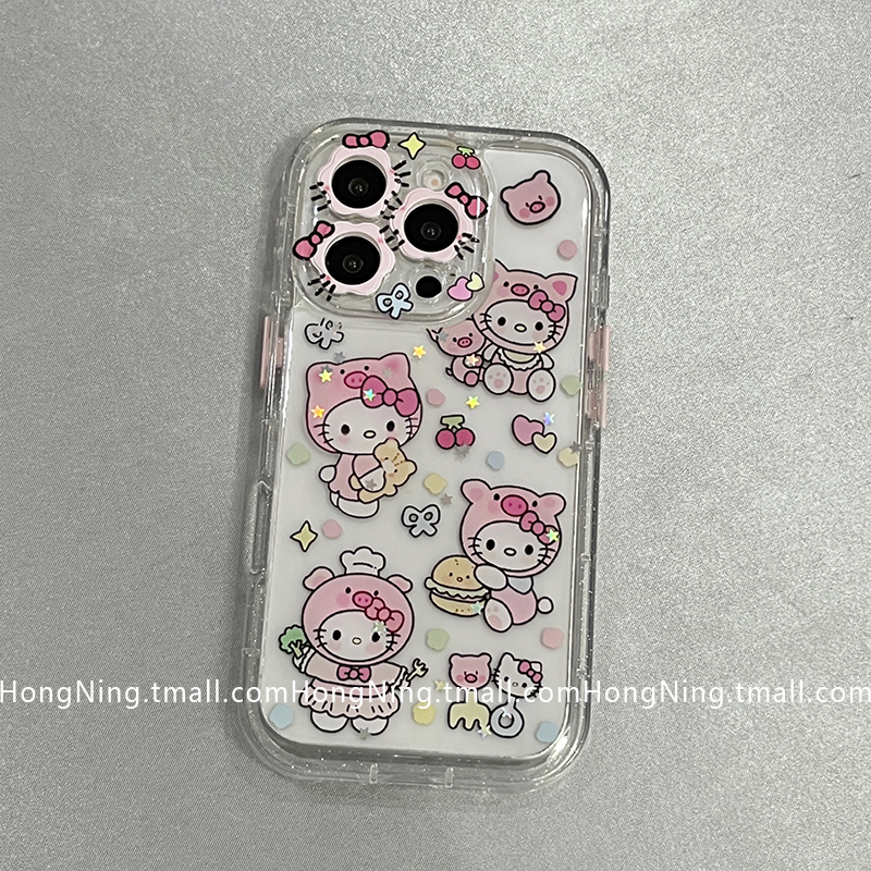 日系可爱HelloKitty适用苹果16ProMax手机壳少女心网红iPhone13新款16pro小众女款14防摔15PRO硅胶全包保护套