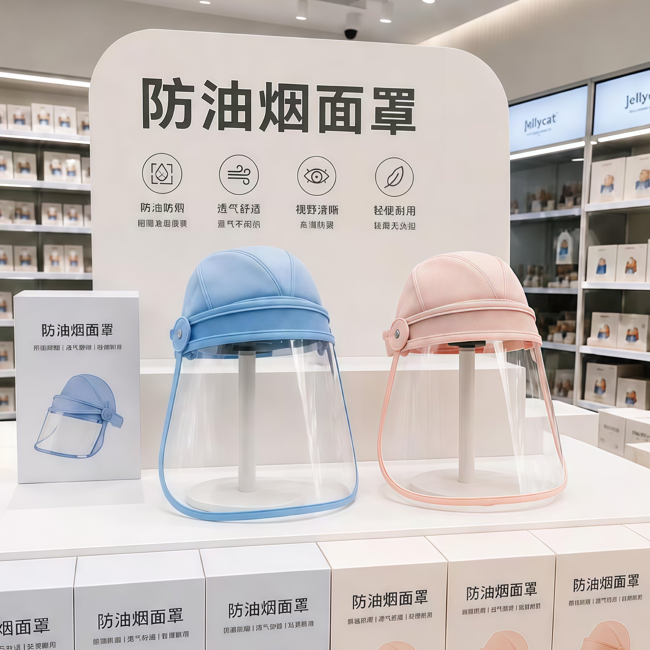 做饭宝藏神器厨房防油面具