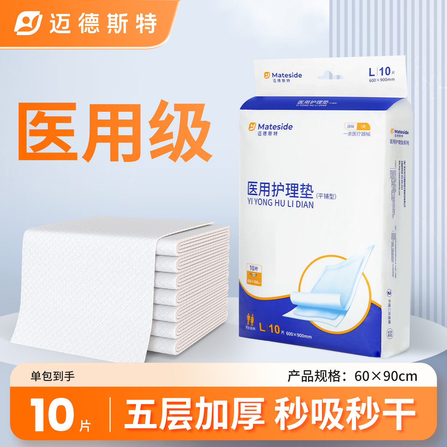 迈德斯特医用护理垫一次性成人老年人隔尿床垫专用中单产妇产褥垫,医疗器械,褥疮垫/护理垫（器械）,淘宝优惠券,粉丝福利购,淘宝优惠卷