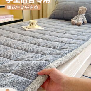 学生宿舍床垫90x190cm人加厚保暖牛奶绒软垫被褥子毛毯冬季