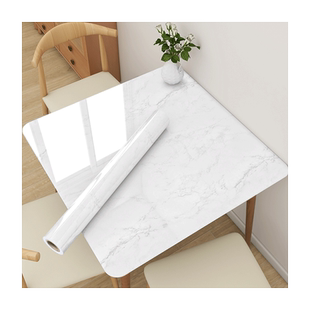 大理石桌面贴纸防水防油自粘四方桌子桌布麻将机盖板贴纸翻新家具