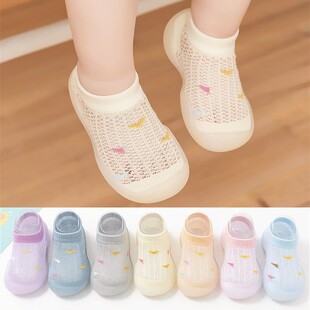 室内薄网面男女凉鞋 宝宝护脚鞋 软底地板鞋 婴儿袜子鞋 子春夏学步鞋
