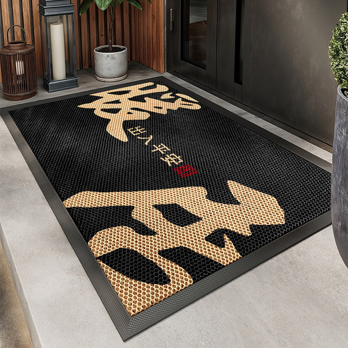 入户门地垫别墅大门口高端进门防滑脚垫耐脏除尘高弹地毯家用门垫