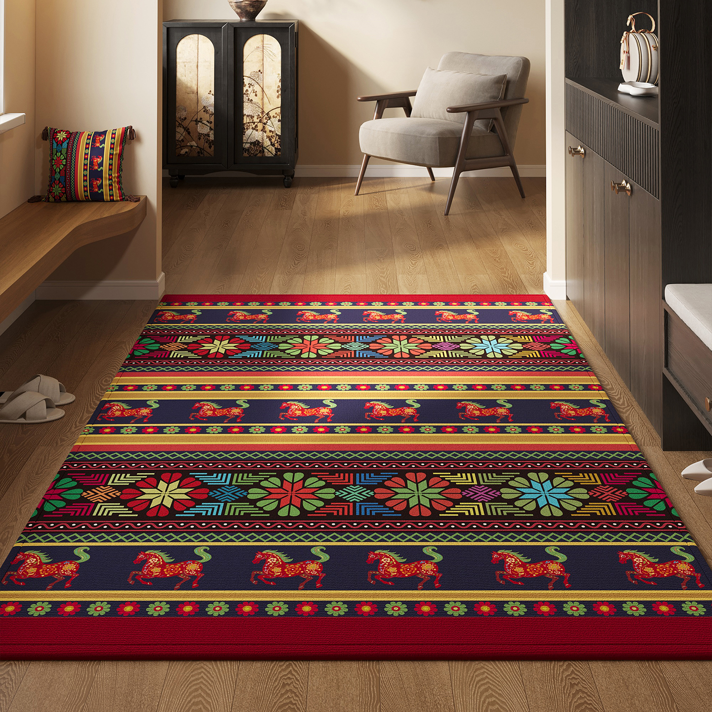 入户门地垫玄关耐脏除尘地毯室外门口耐磨免洗防滑脚垫可裁剪门垫